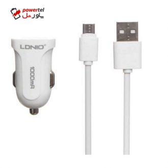 شارژر فندکی مدل DL-C17 به همراه کابل microUSB