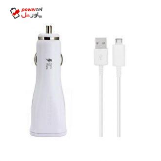 شارژر فندکی مدل EP-LN915U همراه با کابل microUSB