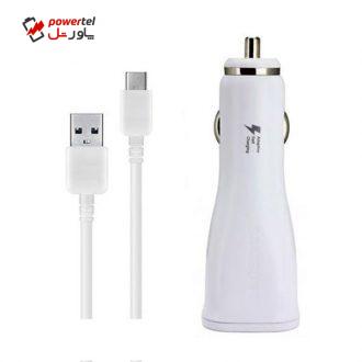شارژر فندکی مدل EP-LN915UCWEGSTD همراه با کابل Type-c شارژر فندکی مدل EP-LN915UCWEGSTD همراه با کابل Type-c