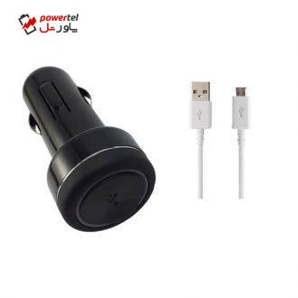 شارژر فندکی مدل PF_1 به همراه کابل تبدیل microUSB