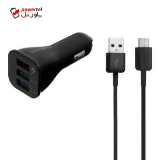 شارژر فندکی مدل samp3 به همراه کابل تبدیل USB-C شارژر فندکی مدل samp3 به همراه کابل تبدیل USB-C