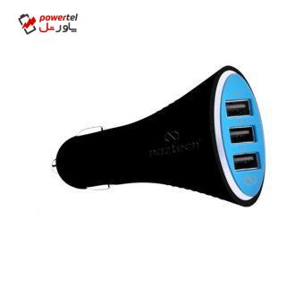 شارژر فندکی نزتک مدل Turbo T3 همراه با کابل Micro USB