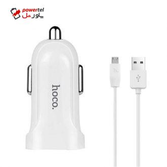 شارژر فندکی هوکو مدل Z2 به همراه کابل تبدیل microUSB شارژر فندکی هوکو مدل Z2 به همراه کابل تبدیل microUSB