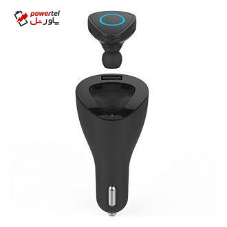 شارژر فندکی و هدست بلوتوث جی روم مدل  JR-T600 2 In 1