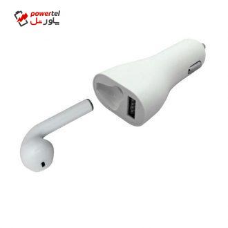 شارژر فندکی و هندزفری بلوتوث مدل  R-12