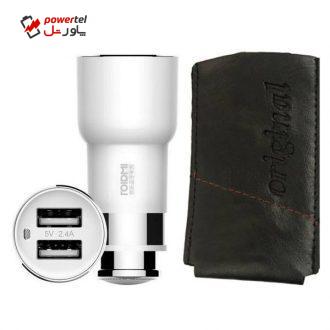 شارژر فندکی و پخش کننده بلوتوث شیاومی مدل RoidMi Smart Driving BFQ02RM 2S همراه با کیف شارژر فندکی و پخش کننده بلوتوث شیاومی مدل RoidMi Smart Driving BFQ02RM 2S همراه با کیف