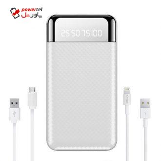 شارژر همراه آرسون مدل MGD01 ظرفیت 10000 میلی آمپر ساعت به همراه کابل تبدیل لایتنینگ و microUSB شارژر همراه آرسون مدل MGD01 ظرفیت 10000 میلی آمپر ساعت به همراه کابل تبدیل لایتنینگ و microUSB