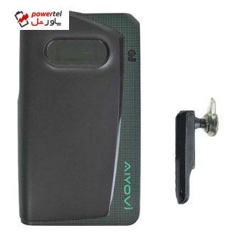 شارژر همراه آیوی مدل BT-05 ظرفیت 13000 میلی آمپر ساعت به همراه هدست بلوتوث شارژر همراه آیوی مدل BT-05 ظرفیت 13000 میلی آمپر ساعت به همراه هدست بلوتوث