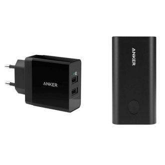 شارژر همراه انکر مدل a1311 Power Core Plus ظرفیت 10050 میلی آمپر ساعت به همراه شارژر دیواری شارژر همراه انکر مدل a1311 Power Core Plus ظرفیت 10050 میلی آمپر ساعت به همراه شارژر دیواری