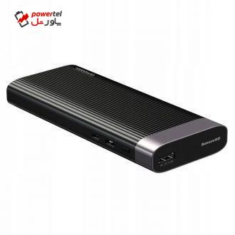 شارژر همراه باسئوس مدل Parallel ظرفیت 10000 میلی آمپر  ساعت
