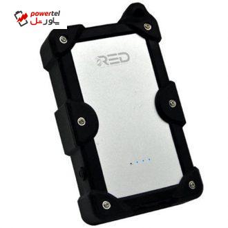 شارژر همراه با پنل خورشیدی و ضد آب رد مدل PB142A با ظرفیت 9000 میلی آمپر ساعت