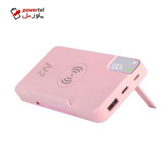 شارژر همراه بیسیم ان دو مدل HG508 ظرفیت 10000 میلی آمپرساعت