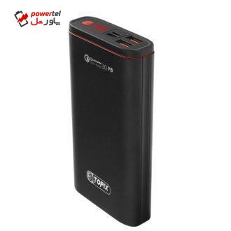 شارژر همراه تاپیکس مدل TP-80 ظرفیت 20000 میلی آمپر ساعت شارژر همراه تاپیکس مدل TP-80 ظرفیت 20000 میلی آمپر ساعت