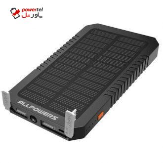 شارژر همراه خورشیدی آل پاورز مدل AP-SP-12 ظرفیت 12000 میلی آمپر ساعت شارژر همراه خورشیدی آل پاورز مدل AP-SP-12 ظرفیت 12000 میلی آمپر ساعت