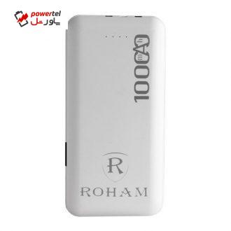 شارژر همراه رهام مدل RO-10G ظرفیت 10000 میلی آمپرساعت شارژر همراه رهام مدل RO-10G ظرفیت 10000 میلی آمپرساعت