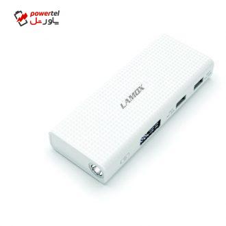 شارژر همراه لاموکس مدل PL-953 ظرفیت 10000 میلی آمپر ساعت