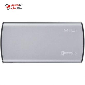 شارژر همراه میلی مدل HB-Q08 ظرفیت 8000 میلی آمپر ساعت شارژر همراه میلی مدل HB-Q08 ظرفیت 8000 میلی آمپر ساعت