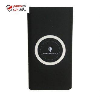 شارژر همراه وایرلس مدل Qi-Compatible  ظرفیت 10000 میلی‌ آمپر ساعت