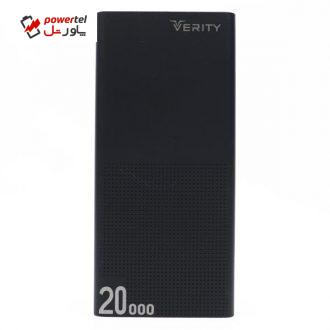 شارژر همراه وریتی مدل V-PA120-20B ظرفیت 20000 میلی آمپر ساعت