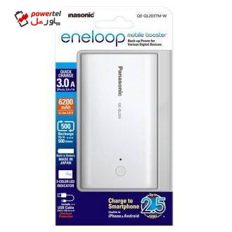 شارژر همراه پاناسونیک مدل QE-QL203TM-W با ظرفیت 6200mAh