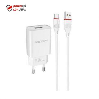 شارژ دیواری بروفون مدل BA20 به همراه کابل تبدیل microUSB شارژ دیواری بروفون مدل BA20 به همراه کابل تبدیل microUSB