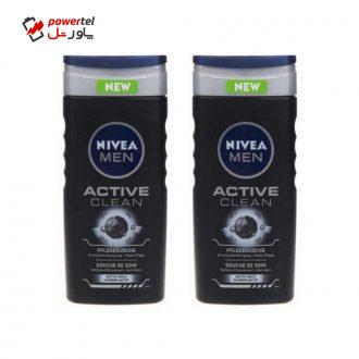 شامپو بدن نیوآ مدل Active Clean حجم 250 میلی لیتر بسته 2 عددی شامپو بدن نیوآ مدل Active Clean حجم 250 میلی لیتر بسته 2 عددی