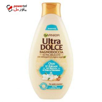 شامپو بدن گارنیه سری Ultra Dolce مدل روغن آرگان و گل یاس حجم 500 میلی لیتر