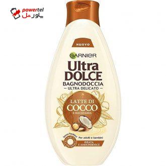 شامپو بدن گارنیه سری Ultra Dolce مدل شیر نارگیل و ماکادمیا حجم 500 میلی لیتر شامپو بدن گارنیه سری Ultra Dolce مدل شیر نارگیل و ماکادمیا حجم 500 میلی لیتر