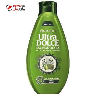 شامپو بدن گارنیه سری Ultra Dolce مدل Oliva And Sapone Nero حجم 500 میلی لیتر شامپو بدن گارنیه سری Ultra Dolce مدل Oliva And Sapone Nero حجم 500 میلی لیتر