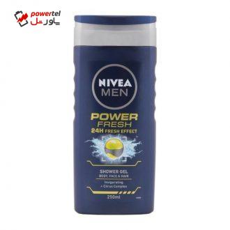 شامپو سر و بدن مردانه نیوا مدل Power Fresh حجم 250 میلی لیتر