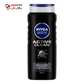 شامپو مو و بدن نیوآ مدل Active Clean حجم 500 میلی لیتر