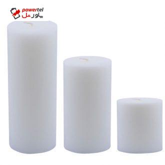 شمع طرح استوانه کد THC مجموعه 3 عددی شمع طرح استوانه کد THC مجموعه 3 عددی