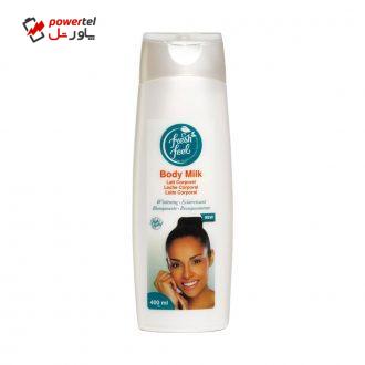 شیر بدن روشن کننده و سفید کننده فرش فیل مدل Whitening حجم 400 میلی لیتر شیر بدن روشن کننده و سفید کننده فرش فیل مدل Whitening حجم 400 میلی لیتر