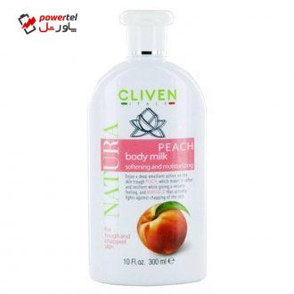 شیر نرم کننده بدن کلیون مدل Peach Body Milk حجم 300 میلی لیتر شیر نرم کننده بدن کلیون مدل Peach Body Milk حجم 300 میلی لیتر