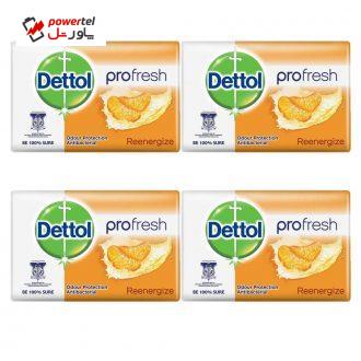 صابون ضدباکتری دتول مدل Profresh Re-energize کد 3060666 وزن 65 گرم بسته 4 عددی صابون ضدباکتری دتول مدل Profresh Re-energize کد 3060666 وزن 65 گرم بسته 4 عددی