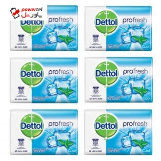 صابون ضد باکتری دتول مدل Pro fresh Cool وزن 105 گرم مجموعه 6 عددی صابون ضد باکتری دتول مدل Pro fresh Cool وزن 105 گرم مجموعه 6 عددی