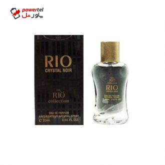 عطر جیبی زنانه ریو کالکشن مدل crystal Noir حجم 20 میلی لیتر