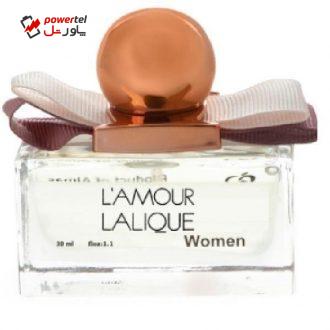 عطر جیبی زنانه زوا مدل LAMOUR Lalique حجم 30 میلی لیتر