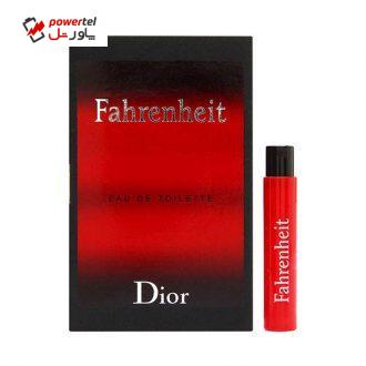عطر جیبی مردانه دیور مدل Fahrenheit حجم 1 میلی لیتر عطر جیبی مردانه دیور مدل Fahrenheit حجم 1 میلی لیتر
