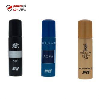 عطر جیبی مردانه نایس پاپت مدل حجم 30 میلی لیتر بسته 3 عددی عطر جیبی مردانه نایس پاپت مدل حجم 30 میلی لیتر بسته 3 عددی