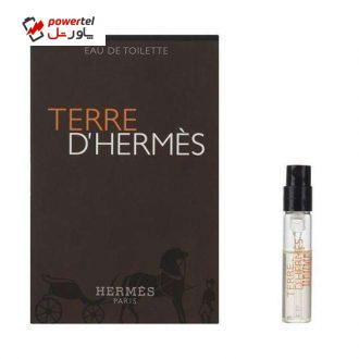عطر جیبی مردانه هرمس مدل Terre dHermes حجم 2 میلی لیتر