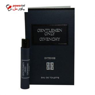 عطر جیبی مردانه ژیوانشی مدل Gentlemen Only Intense حجم 1 میلی لیتر عطر جیبی مردانه ژیوانشی مدل Gentlemen Only Intense حجم 1 میلی لیتر