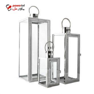 فانوس تزیینی مدل آبنوس مجموعه 3 عددی فانوس تزیینی مدل آبنوس مجموعه 3 عددی