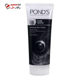 فوم شستشو صورت پوندز سری pure white مدل Pollution out + Purity حجم 100 میلی لیتر فوم شستشو صورت پوندز سری pure white مدل Pollution out + Purity حجم 100 میلی لیتر