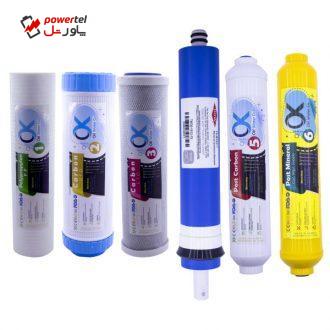 فیلتر دستگاه تصفیه آب مدل RO-SP6 مجموعه 6 عددی فیلتر دستگاه تصفیه آب مدل RO-SP6 مجموعه 6 عددی