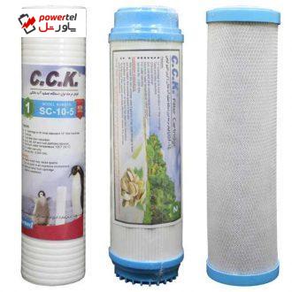 فیلتر دستگاه تصفیه کننده آب خانگی سی سی کا کد ZKH مجموعه 3 عددی