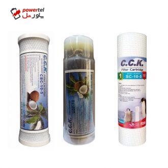 فیلتر دستگاه تصفیه کننده آب سی سی کا مدل TR-01 بسته 3 عددی