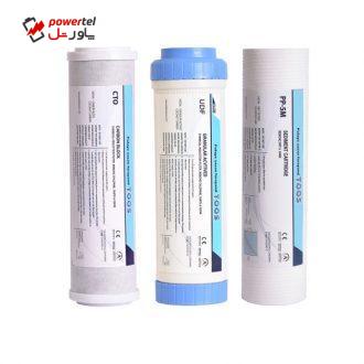 فیلتر دستگاه تصفیه کننده آب پالایه سازان فرآیند توس مدل PP-UDF-CTO بسته 3 عددی فیلتر دستگاه تصفیه کننده آب پالایه سازان فرآیند توس مدل PP-UDF-CTO بسته 3 عددی