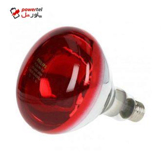 لامپ مادون قرمز ۲۵۰ وات فیلیپس مدل BR125/RED پایه E27 لامپ مادون قرمز ۲۵۰ وات فیلیپس مدل BR125/RED پایه E27