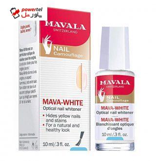 لاک روشن کننده رنگ ناخن ماوالا مدل MAVAWHITE حجم 10 میلی لیتر